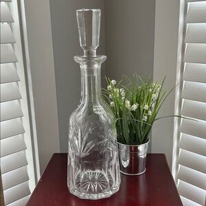 Vintage decanter styled after Waterford Crystal Ashling model Luxury decanter